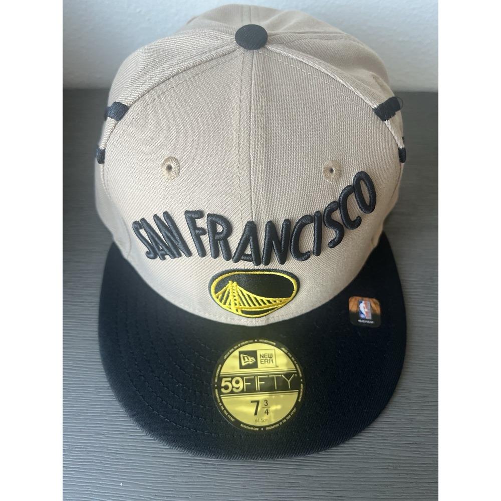 Golden State Warriors San Francisco NBA Fitted New Era 59FIFTY Hat NEW 7 3/4 NWT